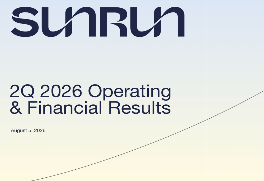 Sunrun Q2 2026 slides
