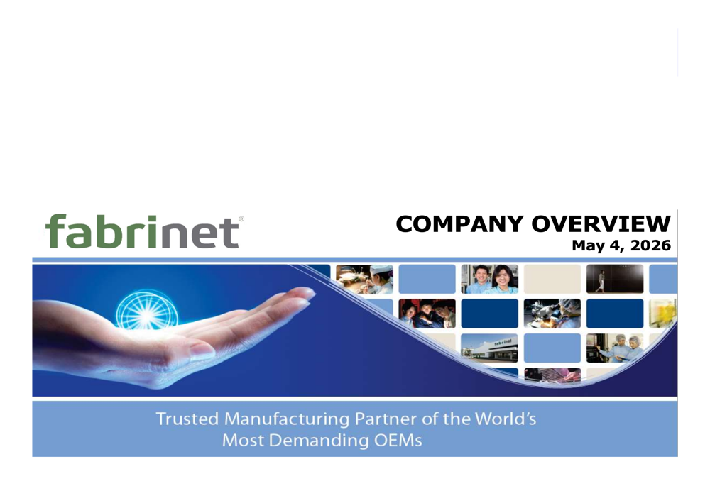 Fabrinet Q3 FY2026 slides
