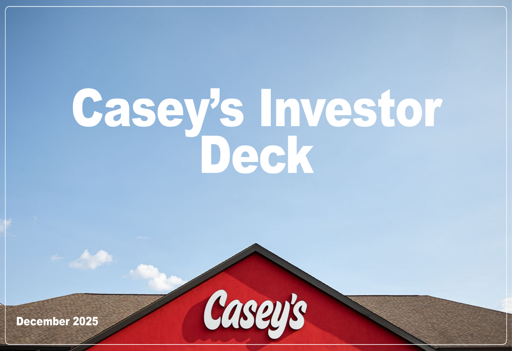 Casey's Q2 2026 investor slides