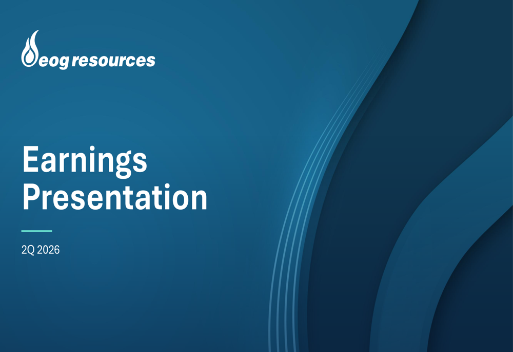 EOG Q2 2026 slides
