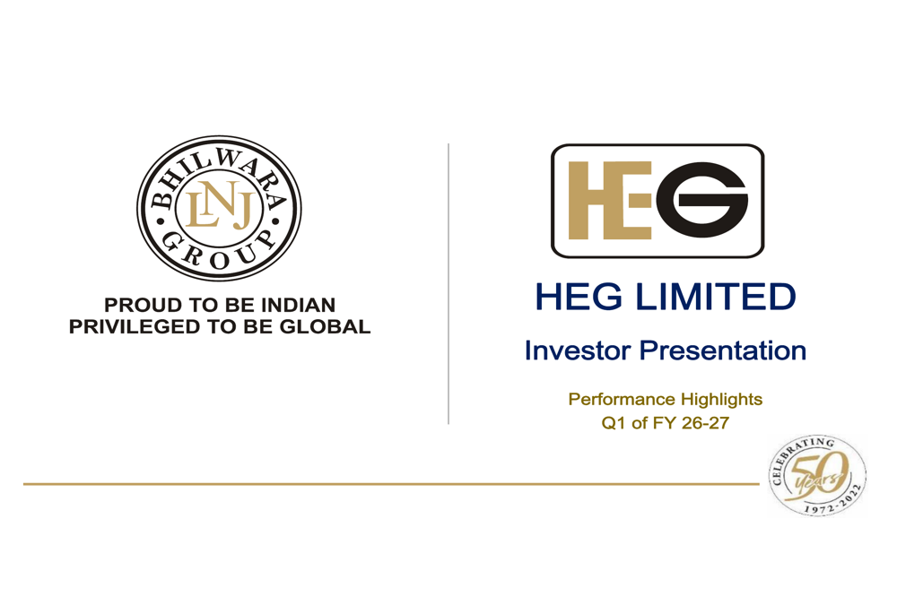 HEG Q1 FY27 slides