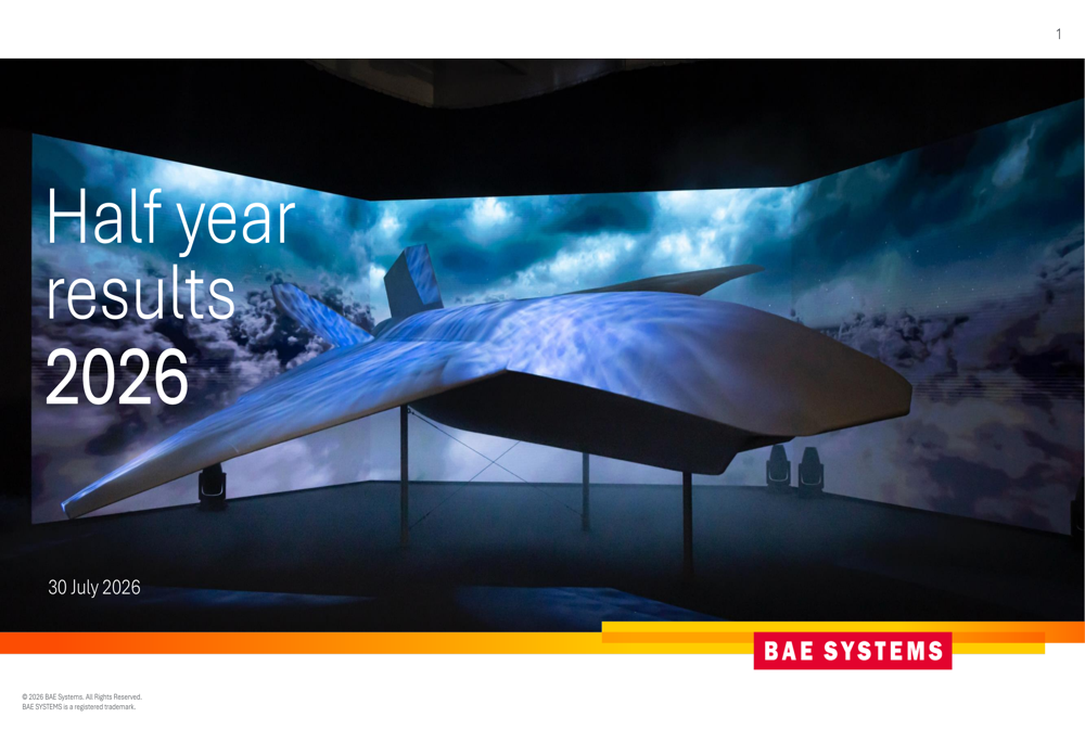 BAE Systems H1 2026 slides