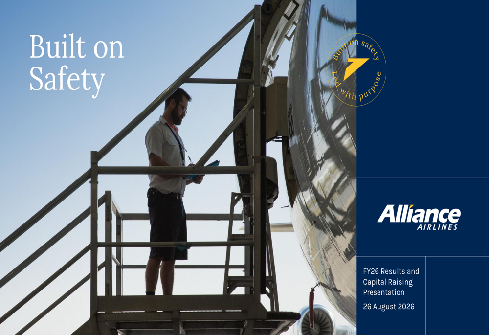 Alliance Aviation FY26 slides