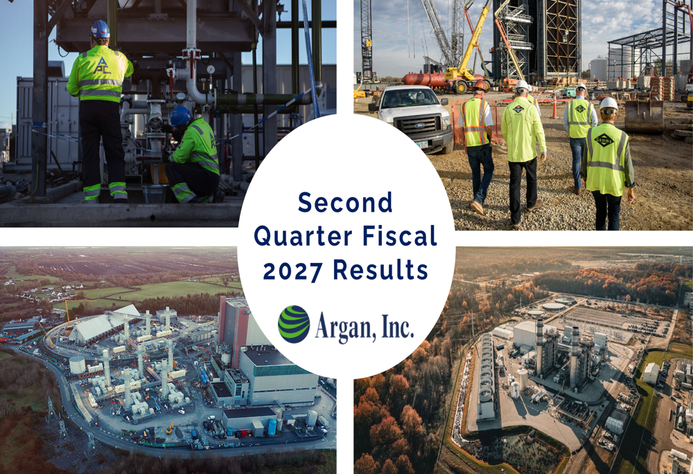 Argan Q2 FY2027 slides