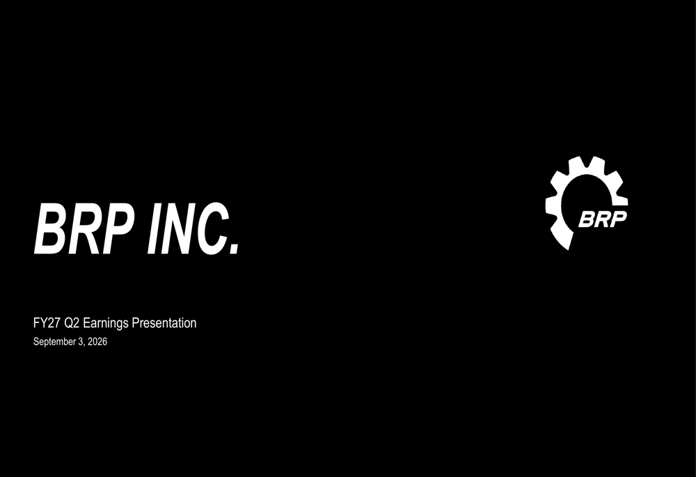 BRP Q2 FY27 slides