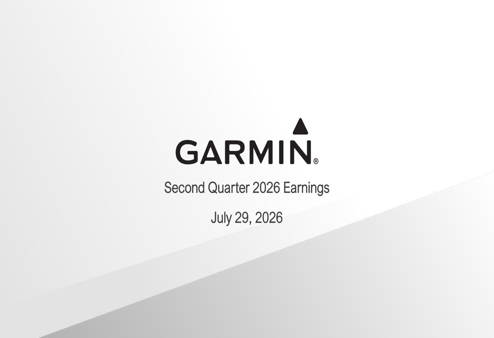 Garmin Q2 2026 slides