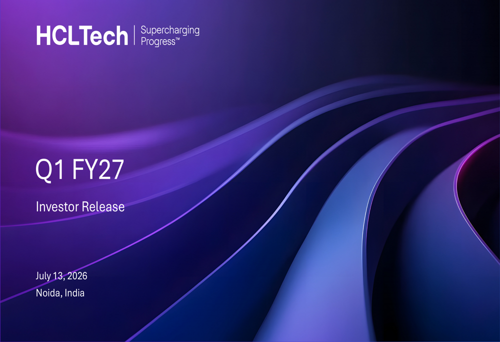 HCLTech Q1 FY27 slides