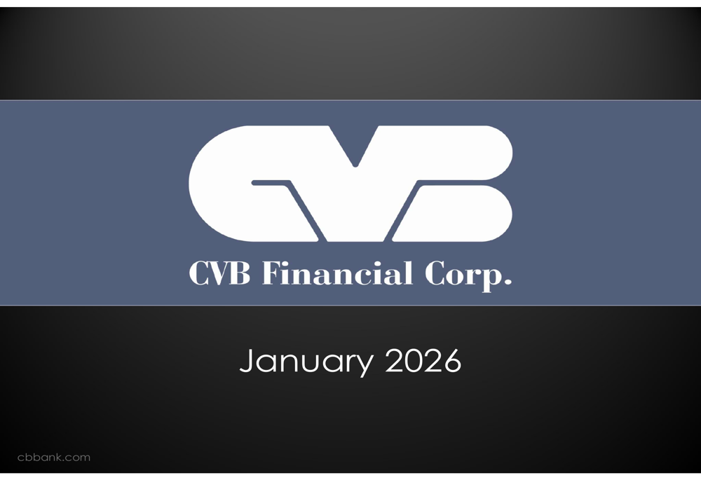 CVB Financial Q4 2025 slides