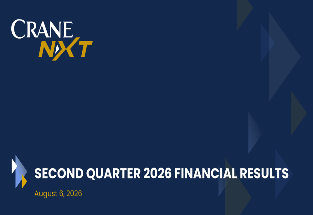 Crane NXT Q2 2026 slides