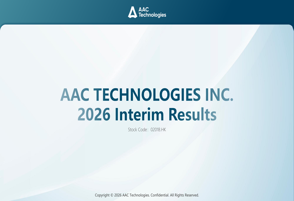 AAC Technologies H1 2026 slides
