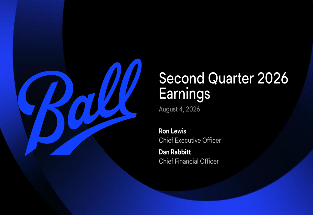 Ball Q2 2026 slides