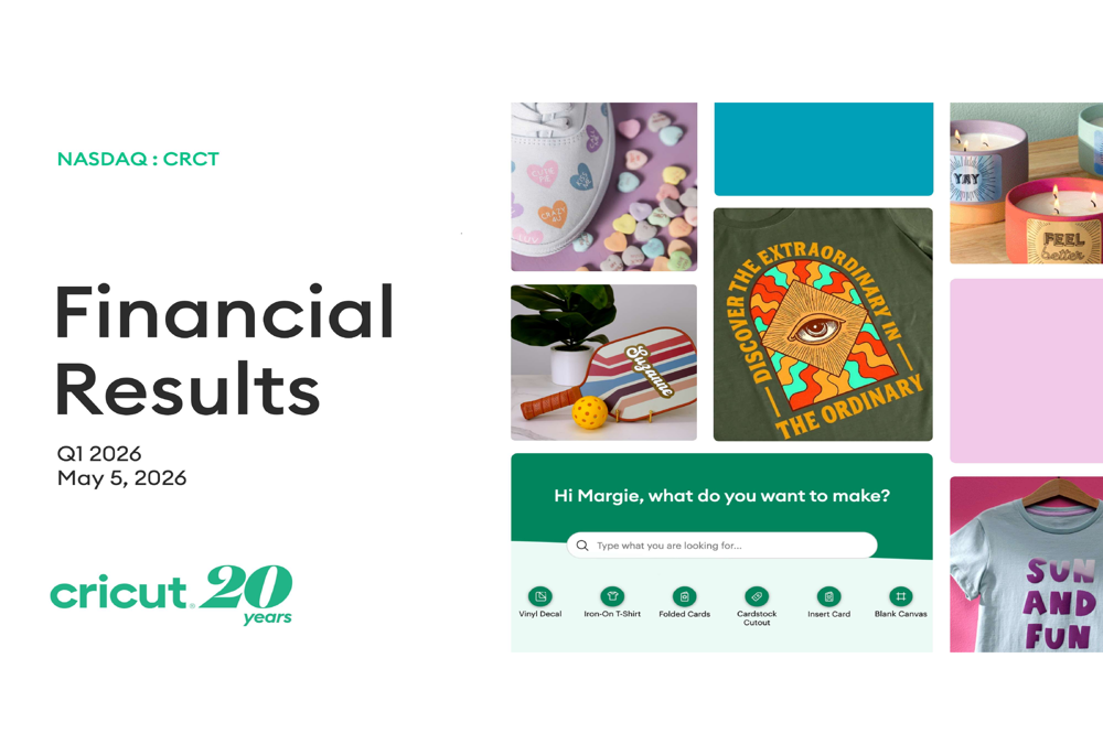 Cricut Q1 2026 slides