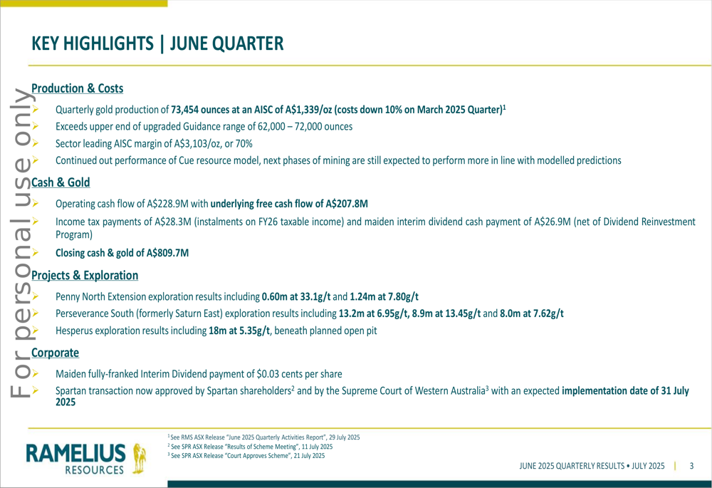 Ramelius Resources Q4 2025 slides: record gold output drives 70% AISC margin