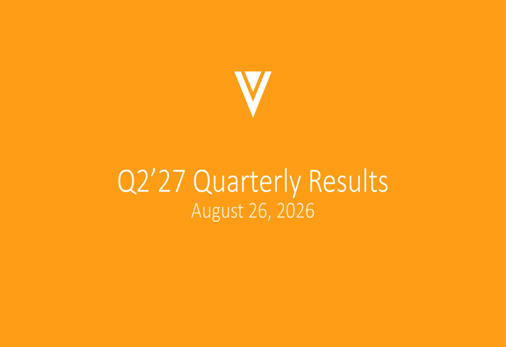Veeva Q2'27 slides