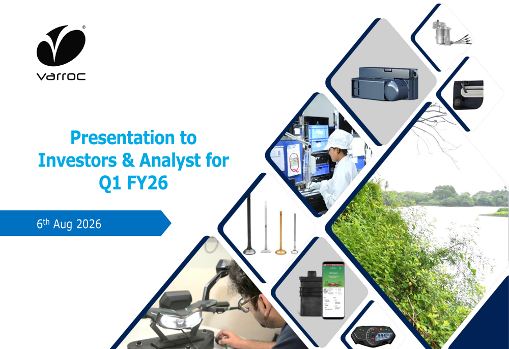 Varroc Q1 FY27 slides