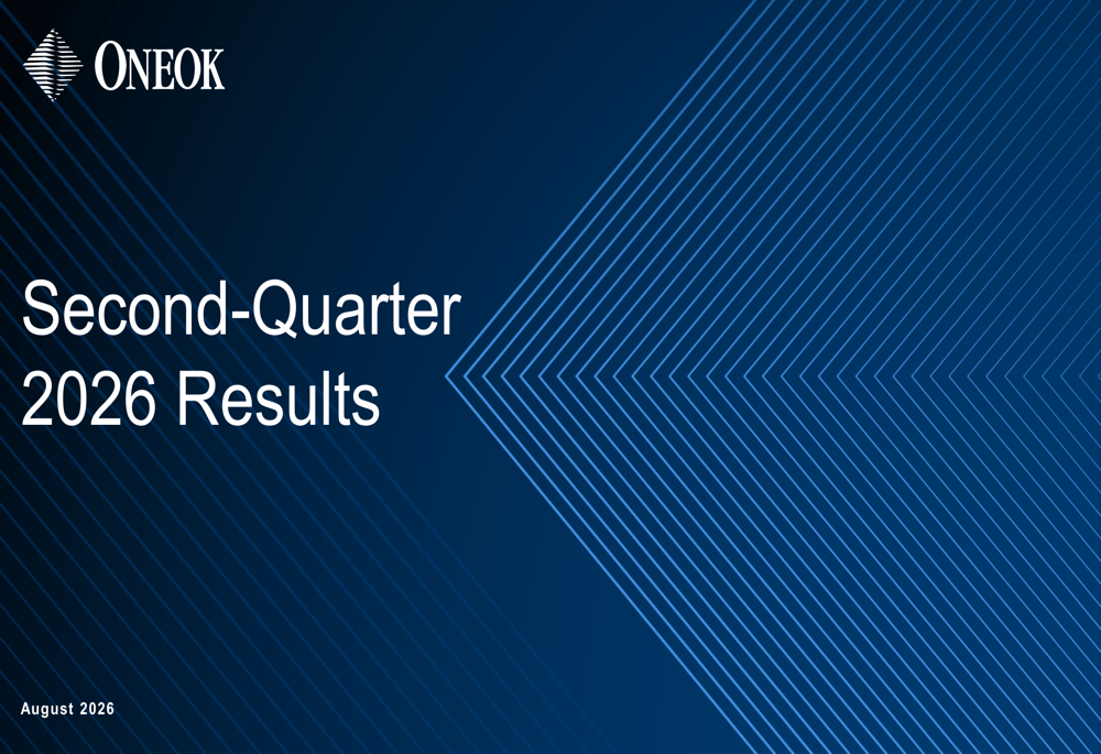 ONEOK Q2 2026 slides
