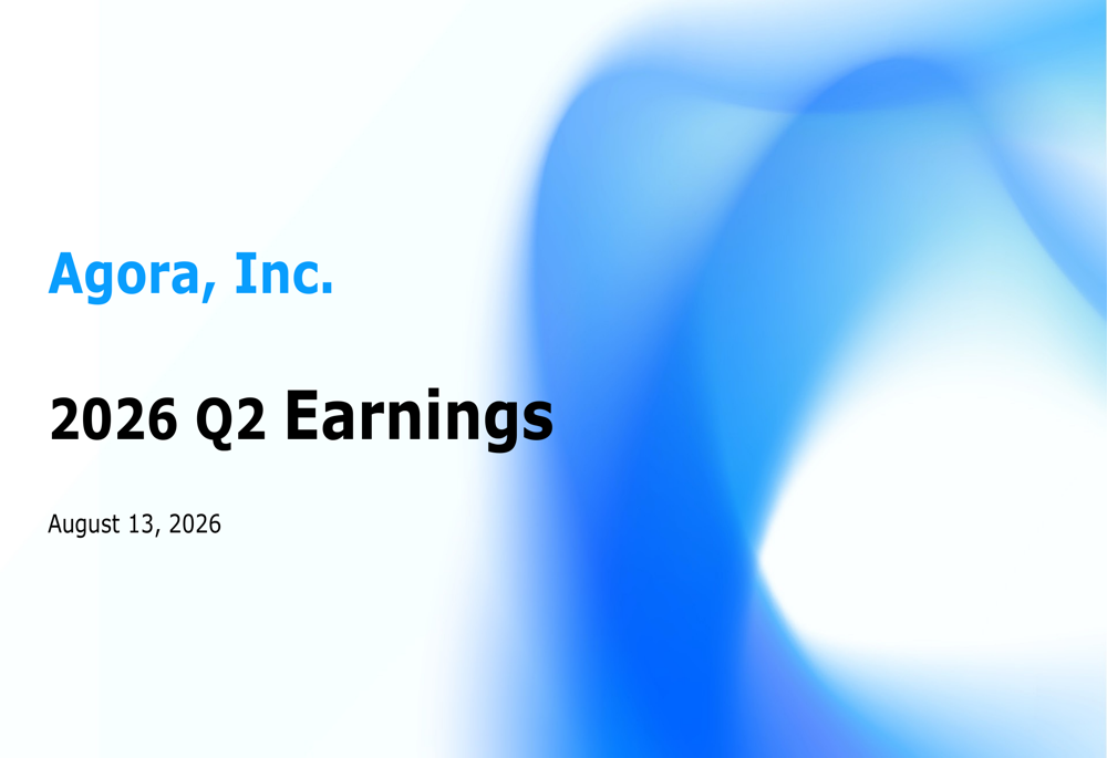 Agora Q2 2026 slides