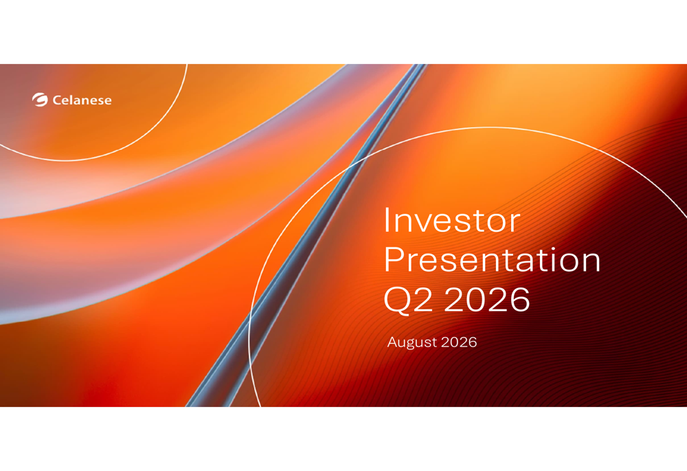 Celanese Q2 2026 slides
