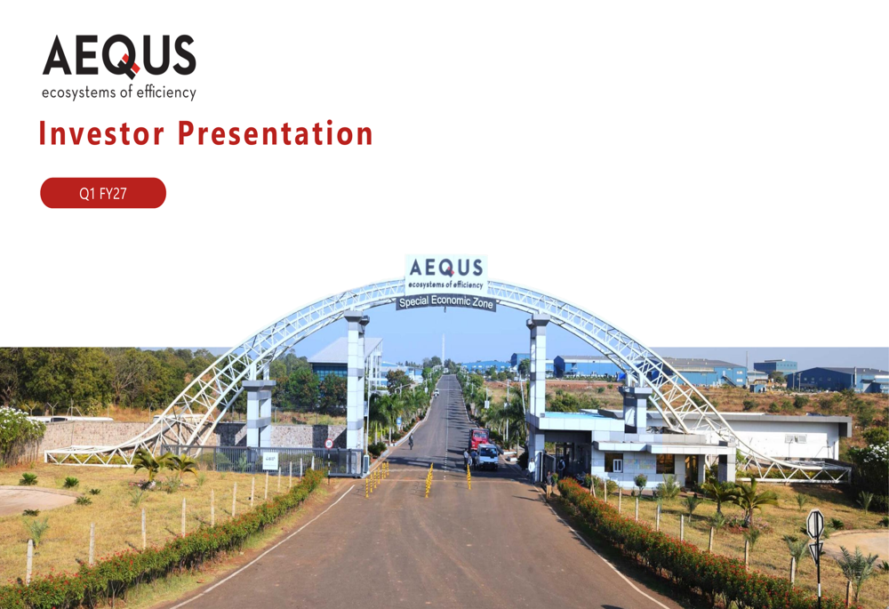 Aequs Q1 FY27 slides