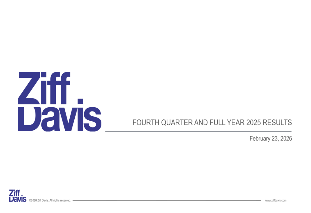 Ziff Davis Q4 2025 slides