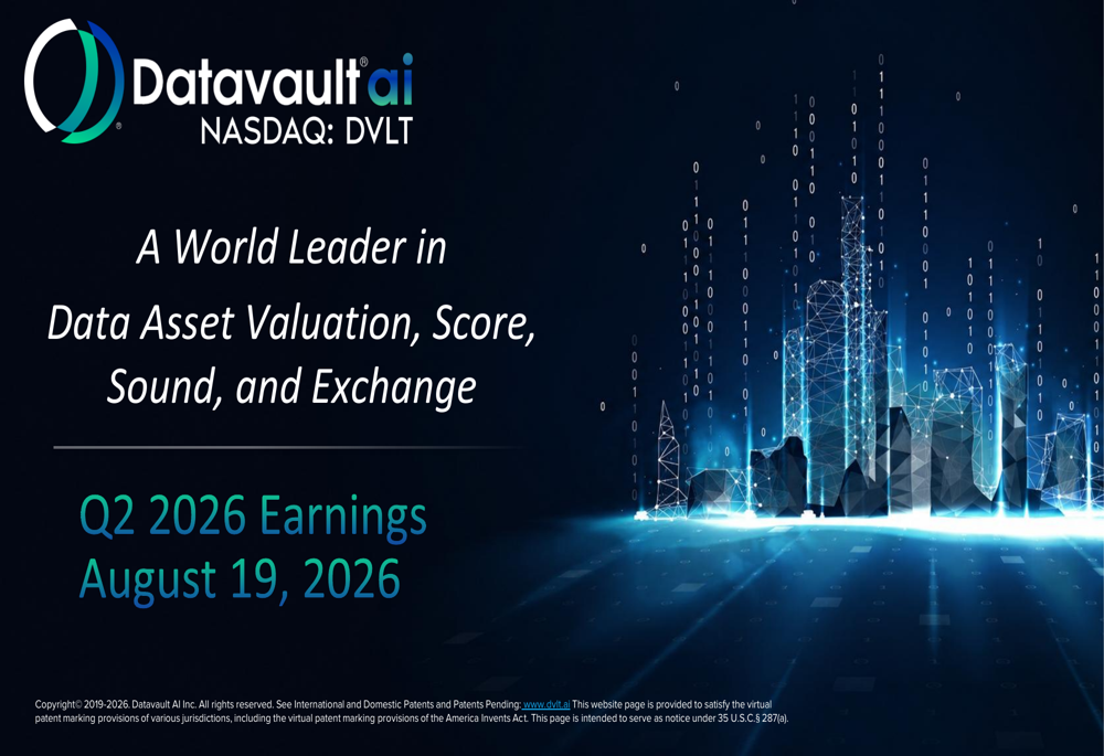 Datavault AI Q2 2026 slides