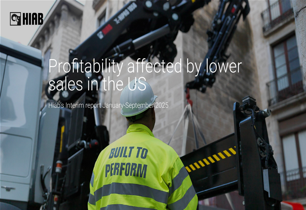 Hiab Q3 2025 slides: US sales slump drives 24% profit decline despite services growth