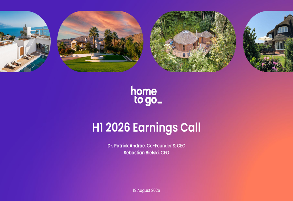 HomeToGo H1 2026 slides