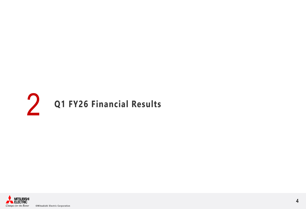 Mitsubishi Electric Q1 FY26 slides reveal 91% profit surge, maintains full-year outlook