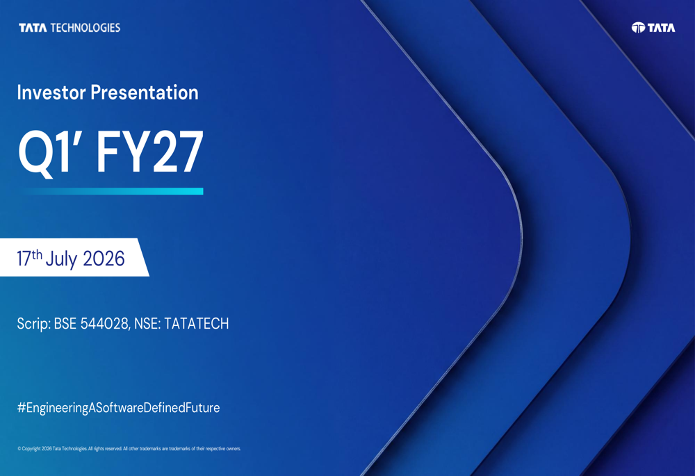 Tata Technologies Q1 FY27 slides
