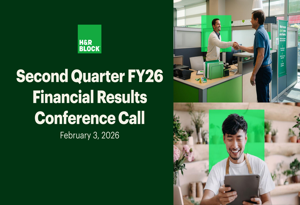 H&R Block Q2 FY26 slides