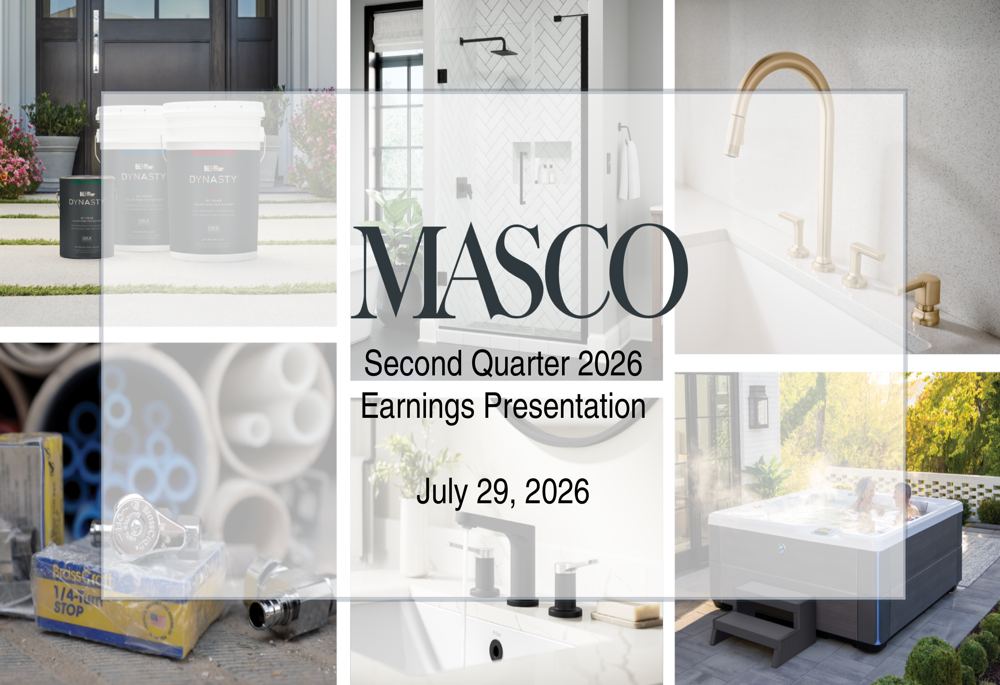 Masco Q2 2026 slides