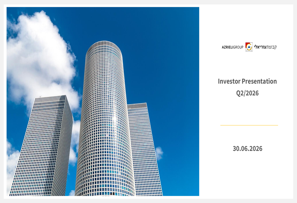 Azrieli Group Q2/26 slides