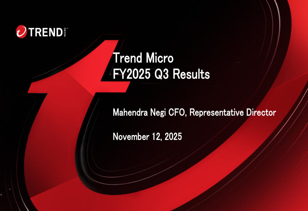 Trend Micro Q3 2025 slides