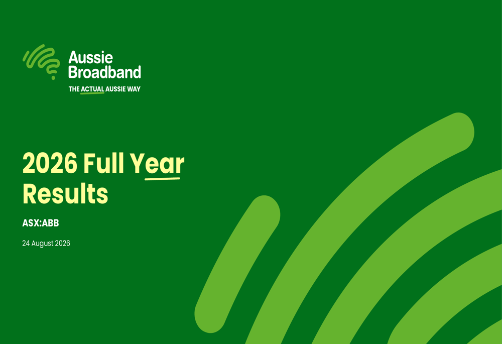 Aussie Broadband FY26 slides