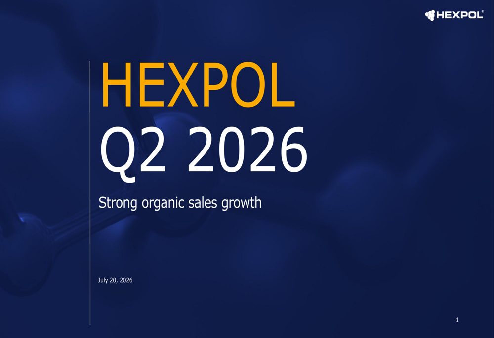 HEXPOL Q2 2026 slides