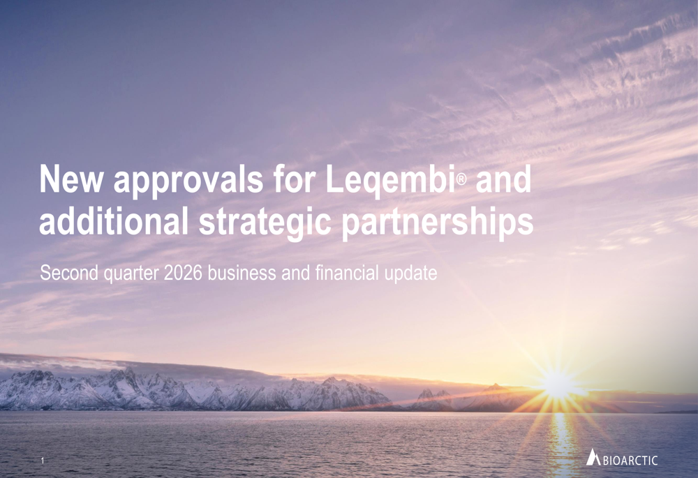 BioArctic Q2 2026 slides