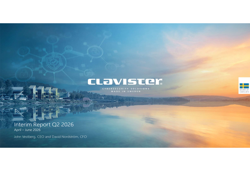 Clavister Q2 2026 slides