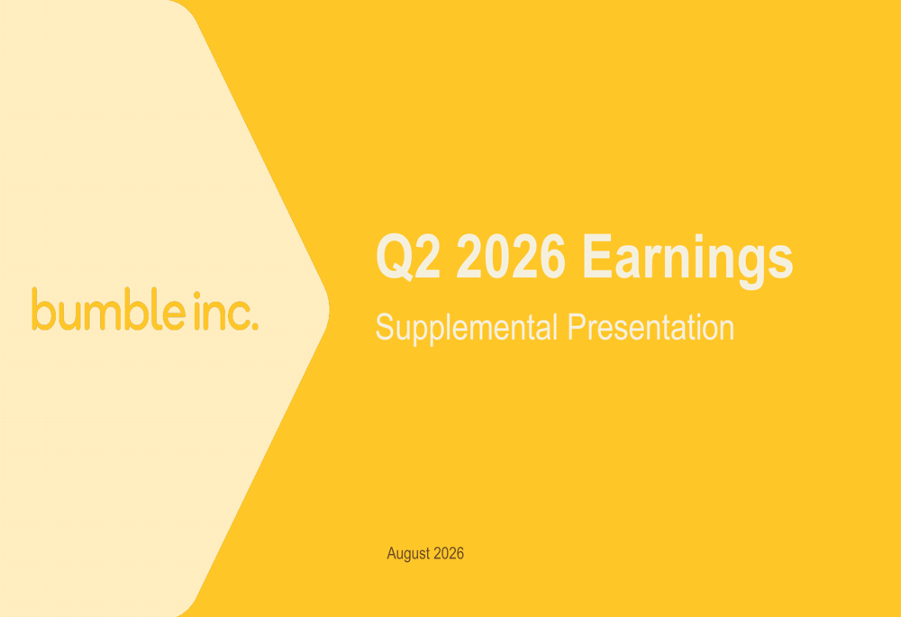 Bumble Q2 2026 slides