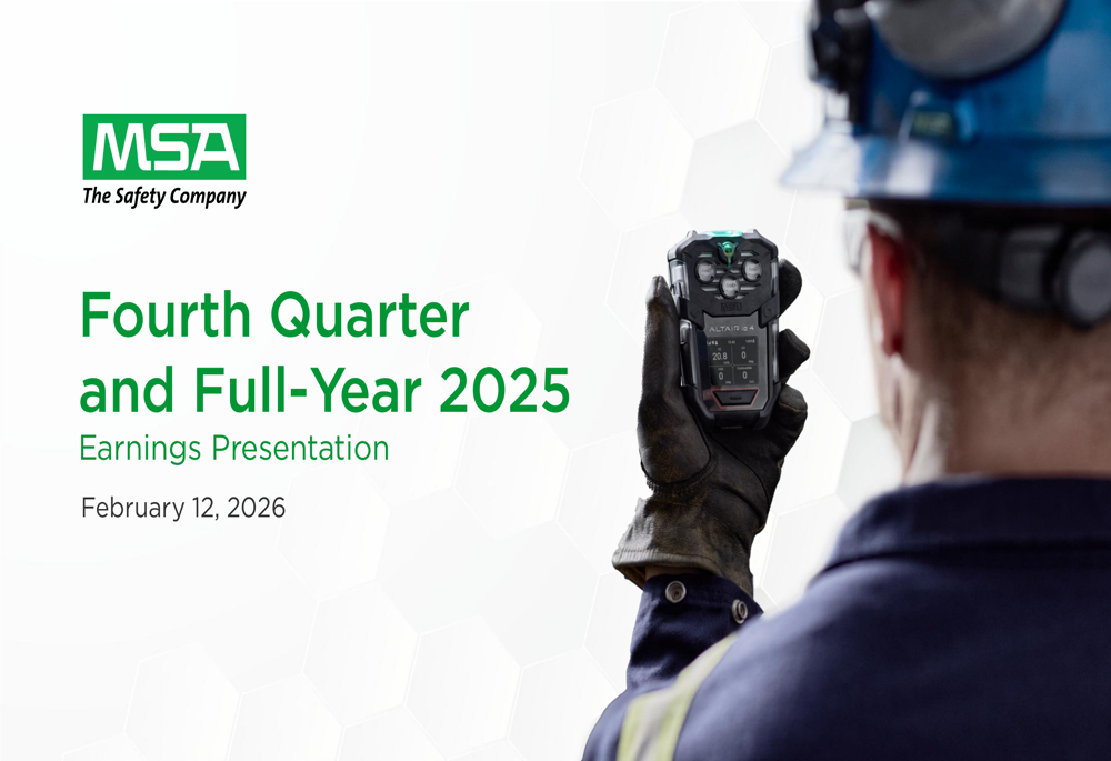 MSA Safety Q4 2025 slides