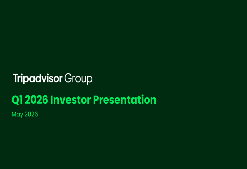 Tripadvisor Q1 2026 slides