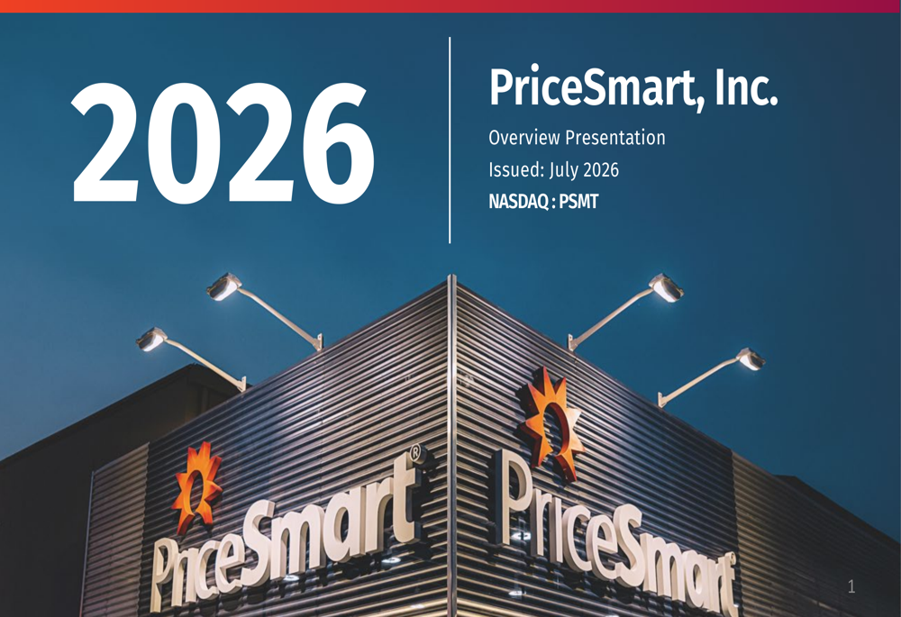 PriceSmart Q3 FY2026 slides