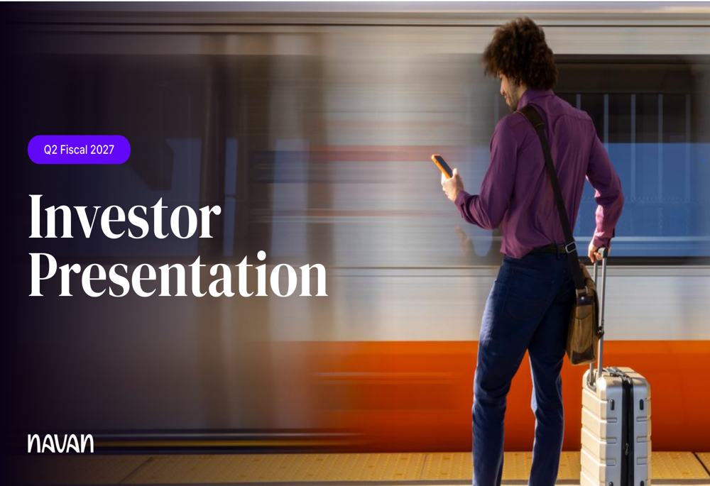 Navan Q2 FY'27 slides
