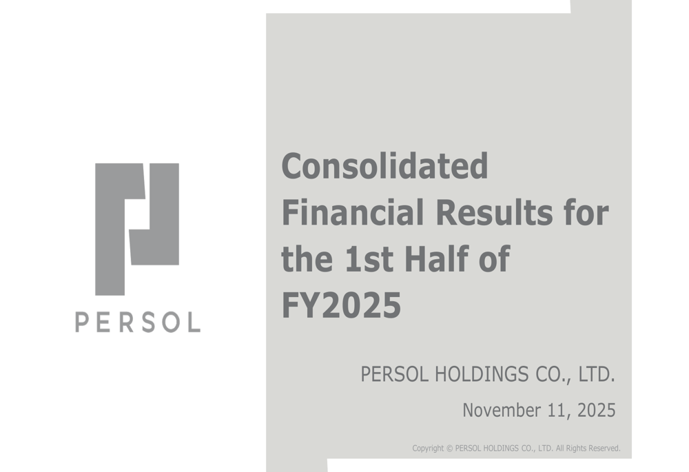 Persol Holdings Q2 2025 slides