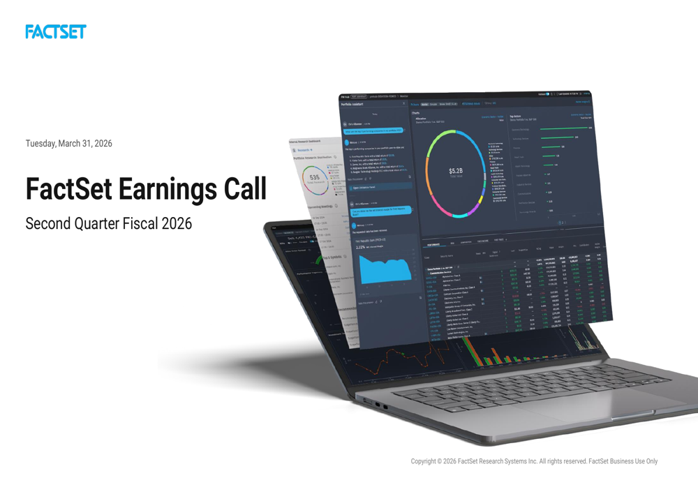 FactSet Q2 fiscal 2026 slides