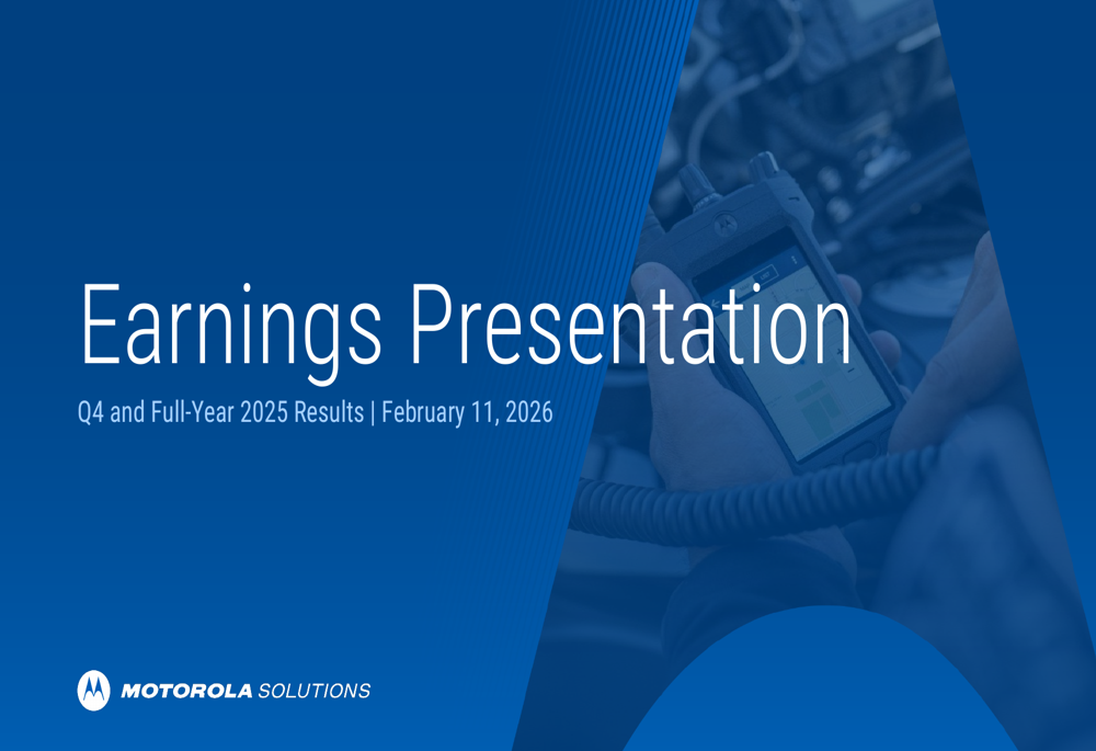 Motorola Solutions Q4 2025 slides